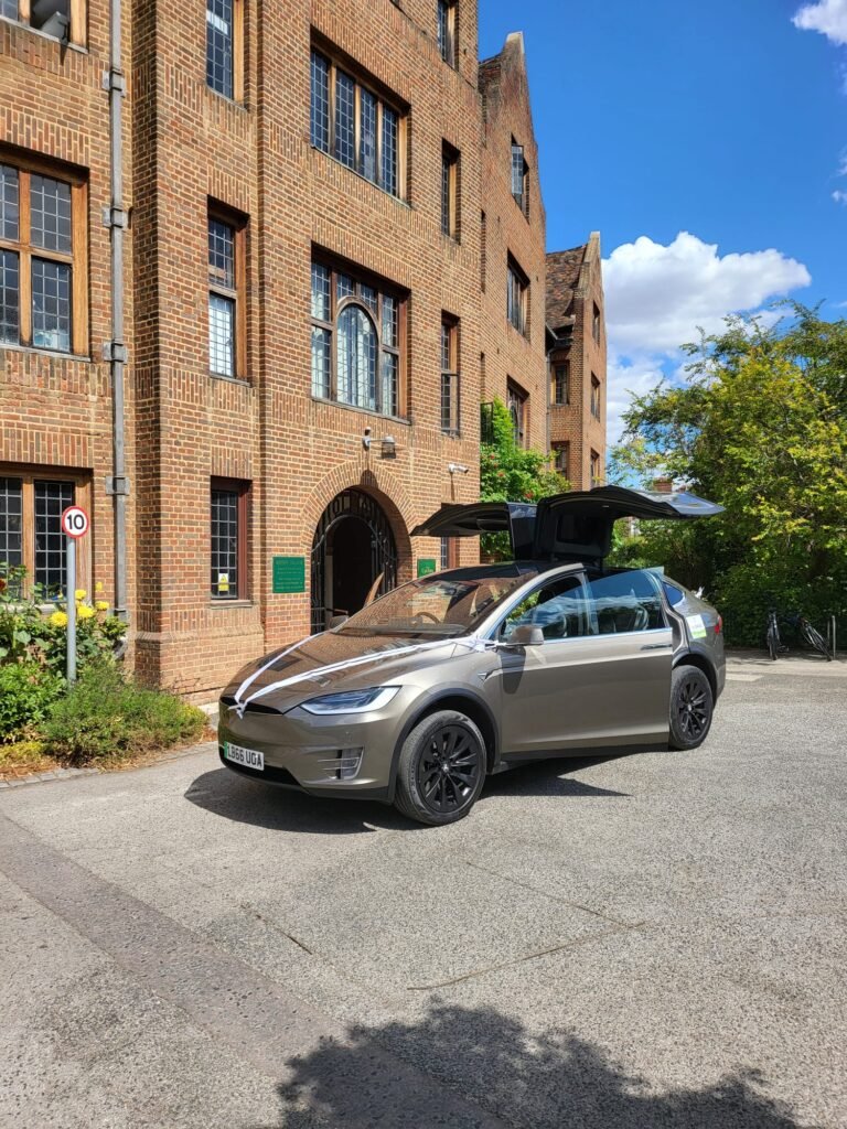 e-Wave electric vehicle ready for executive airport transfers in Willingham